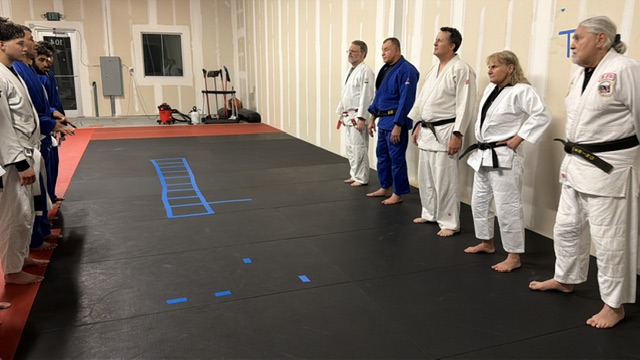 Brevard Judo Academy Instructors in front of students